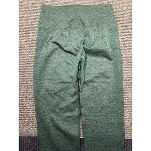 Sunzel Women's Seamless High-Waisted Green Leggings Size S Stretchy